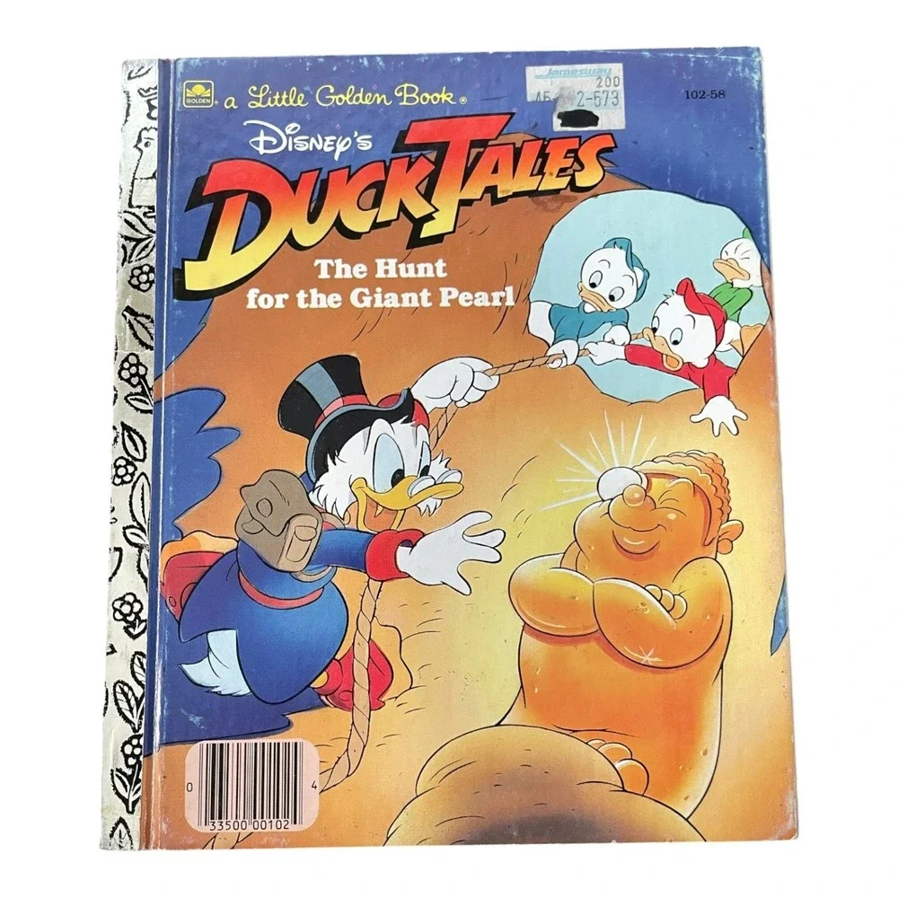 Disney's DuckTales The Hunt for the Giant Pearl Little Golden Book 1987 Vintage
